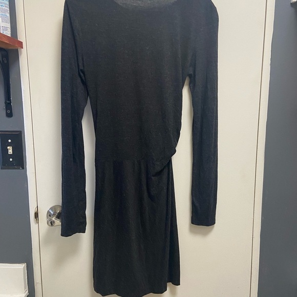 Zara black dress knot side size  medium jewel neck - Picture 3 of 5